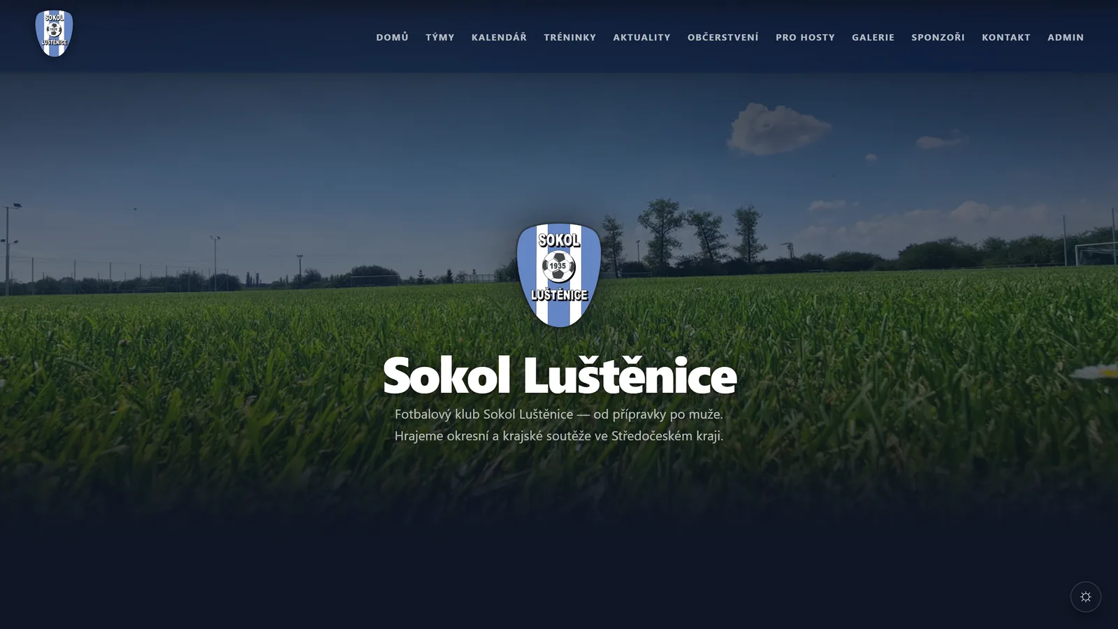 Sokol Luštěnice — dark theme