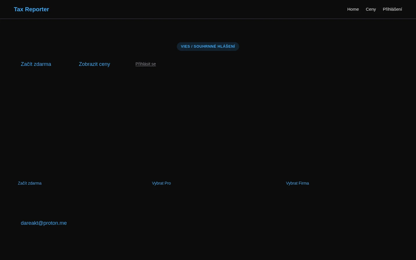 Tax Reporter — taxreporter.cz